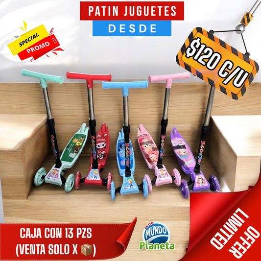 PATIN PARA NIÑO Y NIÑA (13 PZS)