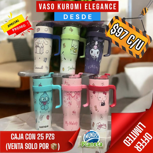 TERMO VASO KUROMI ELEGANCE MEDIA ASA