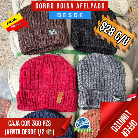 GORRA BOINA AFELPADA