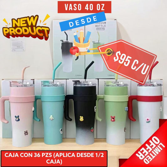 VASO 40 OZ CON MEDIA ASA