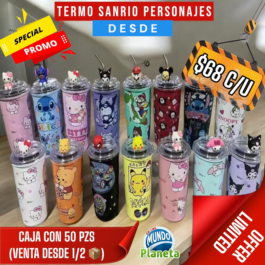 TERMO SANRIO FIGURAS SURTIDAS